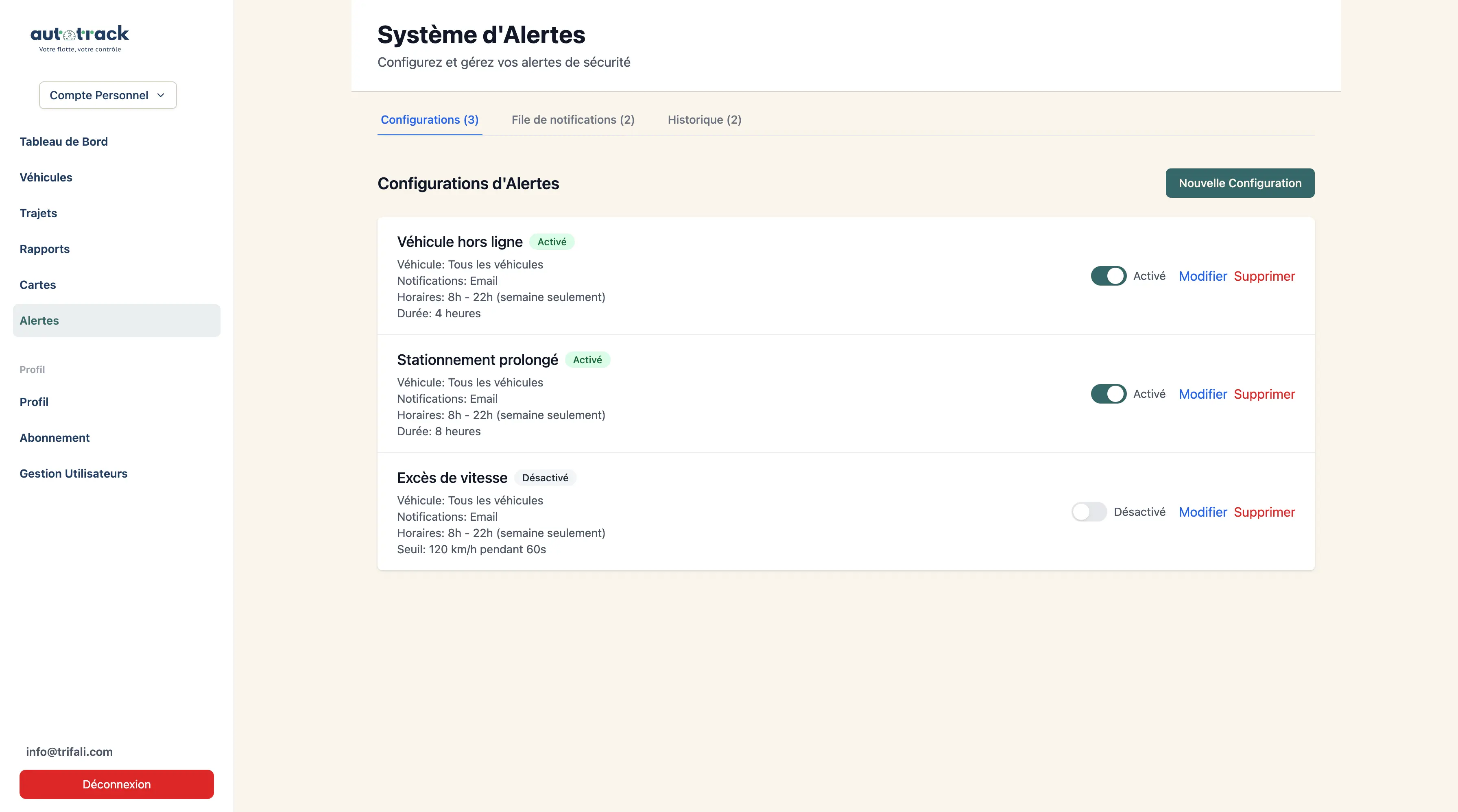 Système d'Alertes Intelligent